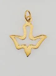 Medaille van de Heilige Geest van Goudkleurig Roestvrij Staal