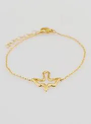 Armband Vormsel Heilige Geest van Goudkleurig Roestvrij Staal