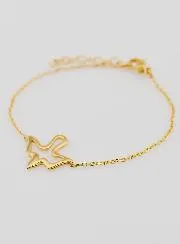 Armband Vormsel Heilige Geest van Goudkleurig Roestvrij Staal