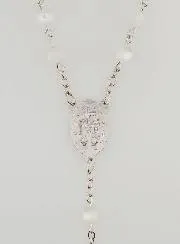 Rozenkrans Maria Wonderdadige Witte Kralen