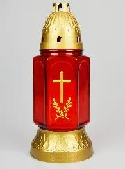 Glazen Grafkaars - 25cm