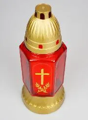 Glazen Grafkaars - 25cm