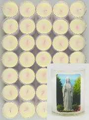 Set van 10 Votiefkaarsen OLV van de Armen