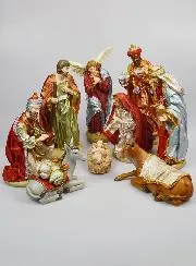 Complete Kerststal met 11 Figuren - 30cm