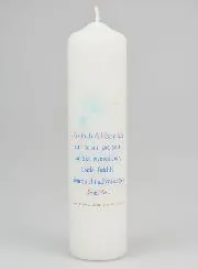 Kaars Vormsel De vruchten van de Heilige Geest - 20cm