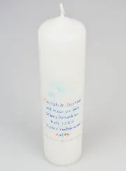 Kaars Vormsel De vruchten van de Heilige Geest - 20cm