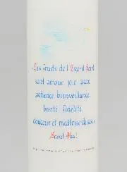 Kaars Vormsel De vruchten van de Heilige Geest - 20cm