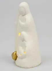 Verlicht Beeld van de Heilige Familie van Porselein - 11cm