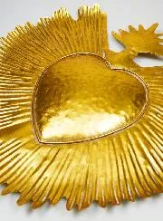 Grote Metalen Ex Voto Wanddecoratie - 59cm