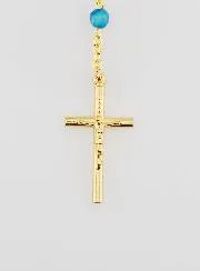 Rozenkrans Wonderdadige Medaille van Agaat - Goudkleurige Ketting