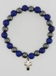Edelsteen Armband - Hematiet en Lapis Lazuli