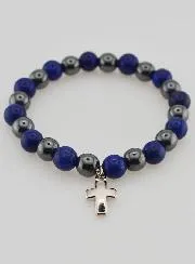 Edelsteen Armband - Hematiet en Lapis Lazuli