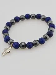 Edelsteen Armband - Hematiet en Lapis Lazuli