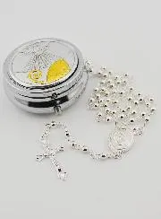 Rozenkransdoosje Vormsel met Rozenkrans