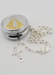 Rozenkransdoosje Barmhartige Jezus en Rozenkrans