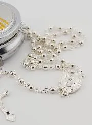 Rozenkransdoosje Barmhartige Jezus en Rozenkrans