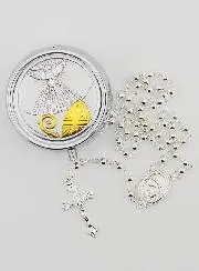 Vormsel Geschenk Rozenkransdoosje en Rozenkrans