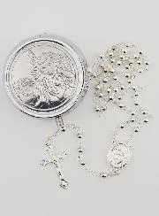 Rozenkransdoosje Beschermengel en Rozenkrans