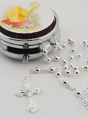 Vormsel Geschenk Rozenkrans-Doosje en Rozenkrans