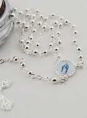 Communiegeschenk Rozenkransdoosje en Rozenkrans