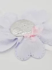 Doopcadeau - Medaillon voor Babywieg Bloem - Beschermengel