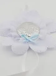 Doopcadeau - Medaillon voor Babywieg Bloem - Beschermengel