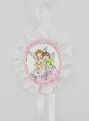 Doopcadeau - Medaillon voor Babywieg met Beschermengelen