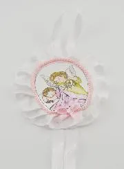 Doopcadeau - Medaillon voor Babywieg Engel met Lantaarn