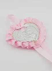 Doopcadeau - Medaillon voor Babywieg Hart Heilige Familie