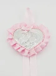 Doopcadeau -  Medaillon voor Babywieg Maria met Kind