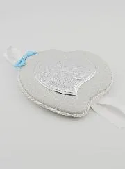 Doopcadeau Jongen - Lederen Wieg-Medaillon - Engel met Lantaarn