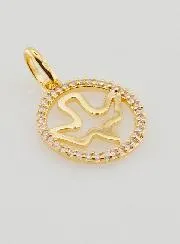 Opengewerkte Hanger Vormsel 15mm - Heilige Geest