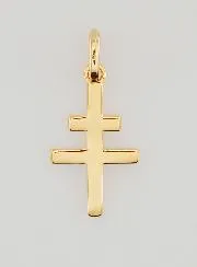 Hanger Kruis van Lotharingen Verguld - 18mm