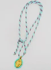 Wonderdadige Medaille Groene Kralen en Koord