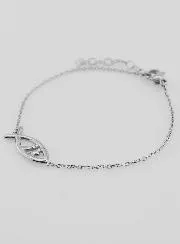 Religieuze Armband Ichthus - 925 Zilver
