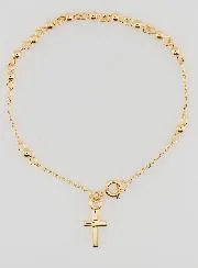 Religieuze Armband met Kruis - Verguld