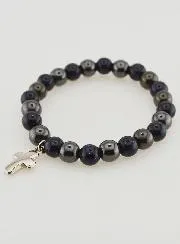 Edelsteen Armband - Hematiet en Blauwe Zonnesteen