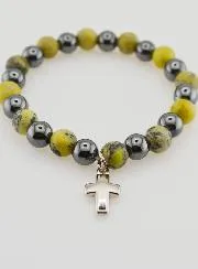 Edelsteen Armband - Hematiet en Serpentijn