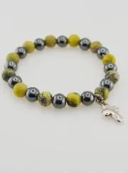 Edelsteen Armband - Hematiet en Serpentijn