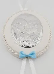 Doopcadeau voor Jongen -  Medaillon voor Babywieg Heilige Familie