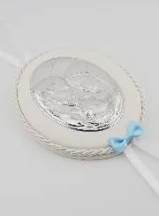Doopcadeau voor Jongen -  Medaillon voor Babywieg Heilige Familie