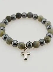 Edelsteen Armband - Hematiet en Labradoriet