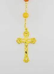 Rozenkrans Maria Wonderdadige met Glazen Kralen - Multicolor