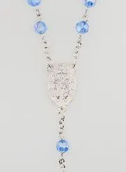 Rozenkrans Wonderdadige Medaille - Blauw