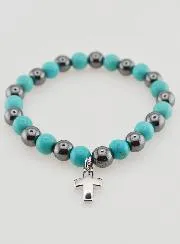 Edelstenen Armband - Hematiet en Turkoois