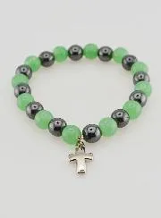 Edelsteen Armband van Hematiet en Aventurijn