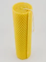 Natuurlijke Bijenwas Kaars met Honingraat Structuur - 20cm