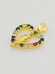 Hanger Opengewerkt Hart en Maria Wonderdadige