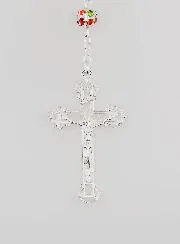 Rozenkrans Maria Wonderdadige Bonte Kralen met Zetting