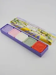 Doos van 5 Zeepjes van 25g met Olijfolie